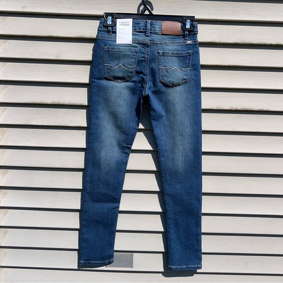 Lucky Brand Zoe Skinny Slim Fit Skinny Leg Jean Girls Sz 12 Blue Ada Wash - Picture 2 of 8